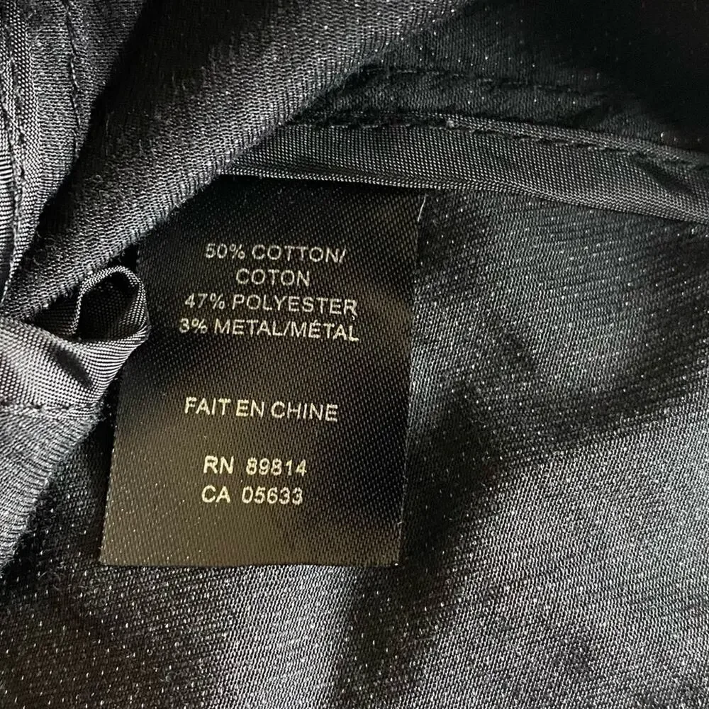 Stella Carakasi‎ Black Full Zip Vest Metallic Flecks Women’s Medium Minimalist - Picture 10 of 11